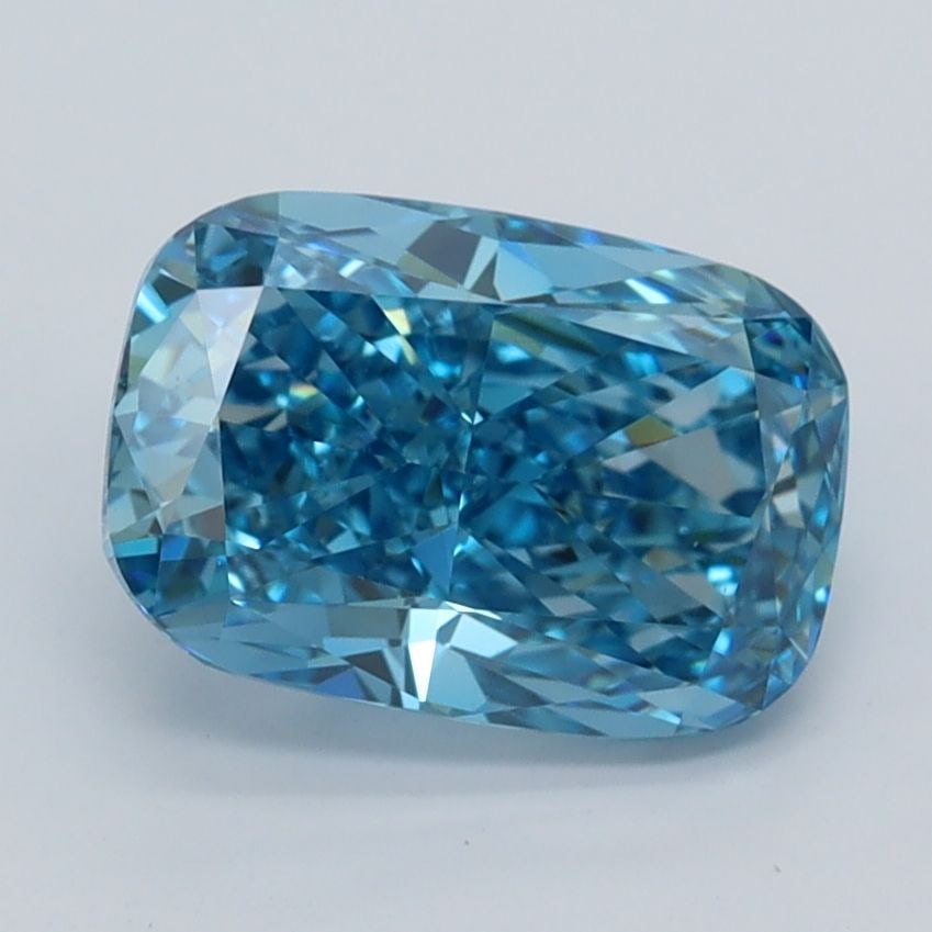 Loose Diamond - CUSHION MODIFIED 2.08ct Fancy Vivid Blue VVS1: Loose Diamond - CUSHION MODIFIED 2.08ct Fancy Vivid Blue VVS1 Source: This is a real non-mined Diamond that has been grown in a lab Shape: CUSHION MODIFIED Carats: 2.08 Color: Fancy Vivid Blue Certifi