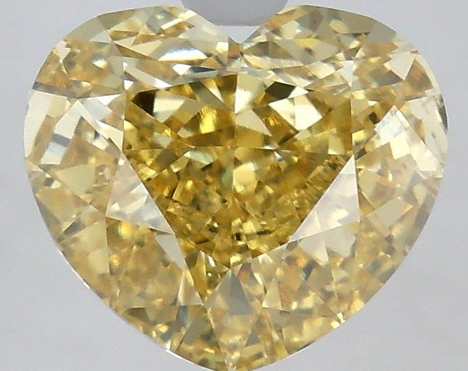 Loose Diamond - HEART 5.03ct Fancy Intense Yellow VS1: Loose Diamond - HEART 5.03ct Fancy Intense Yellow VS1 Source: This is a real non-mined Diamond that has been grown in a lab Shape: HEART Carats: 5.03 Color: Fancy Intense Yellow Certification: IGI Vid