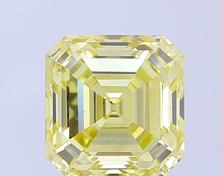 Loose Diamond - ASSCHER 3.53ct Fancy Yellow VS2: Loose Diamond - ASSCHER 3.53ct Fancy Yellow VS2 Source: This is a real non-mined Diamond that has been grown in a lab Shape: ASSCHER Carats: 3.53 Color: Fancy Yellow Certification: IGI Video: