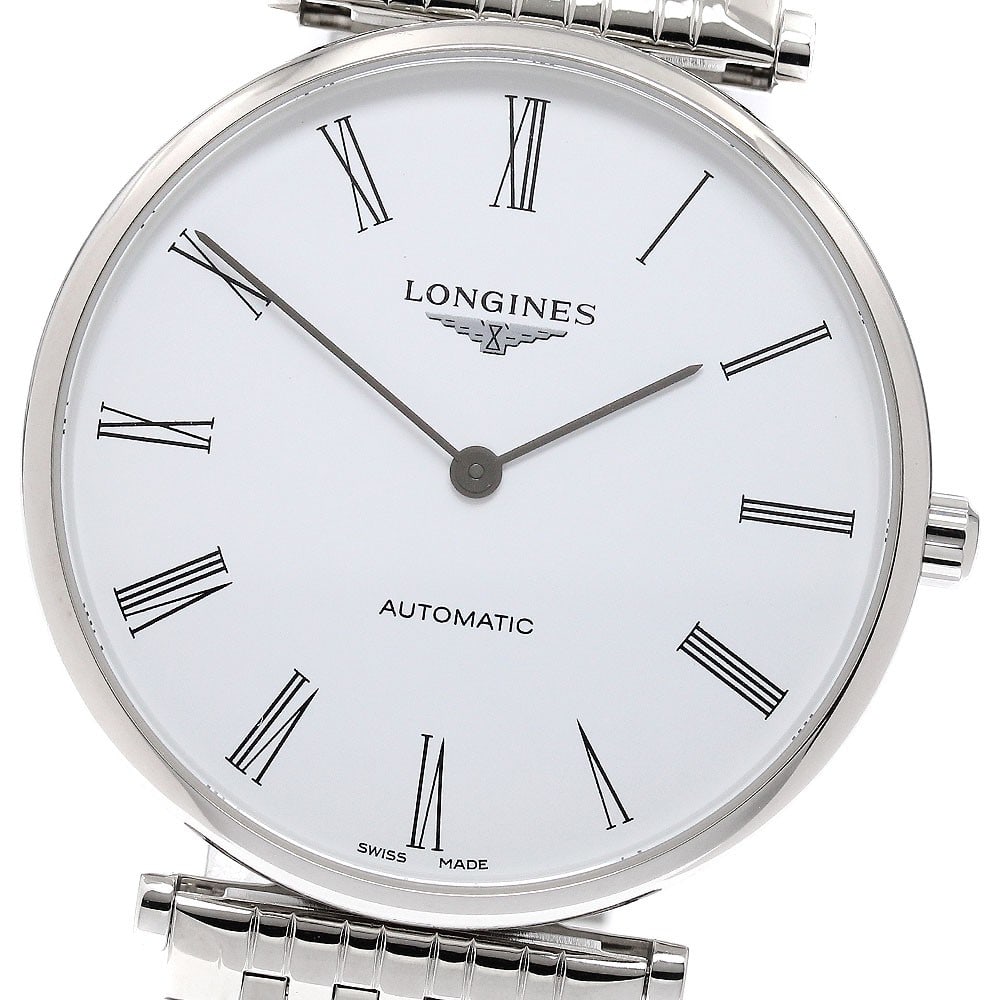 Longines La Grande Classique Automatic Steel Men's Wristwatch: Longines La Grande Classique Automatic Steel Men's Wristwatch This Longines La Grande Classique de Longines men's wristwatch features a stainless steel case and bracelet with a white dial. The watch i