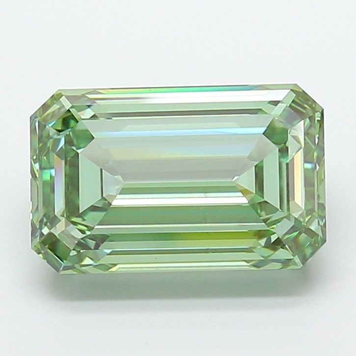 Loose Diamond - EMERALD 10.07ct Fancy Vivid Green VVS2: Loose Diamond - EMERALD 10.07ct Fancy Vivid Green VVS2 Source: This is a real non-mined Diamond that has been grown in a lab Shape: EMERALD Carats: 10.07 Color: Fancy Vivid Green Certification: IGI Vi