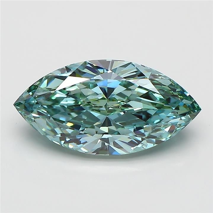 Loose Diamond - MARQUISE 3.27ct Fancy Intense Blueish Green VS1: Loose Diamond - MARQUISE 3.27ct Fancy Intense Blueish Green VS1 Source: This is a real non-mined Diamond that has been grown in a lab Shape: MARQUISE Carats: 3.27 Color: Fancy Intense Blueish Green Ce