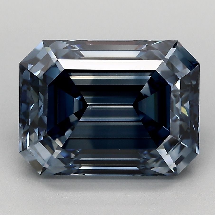 Loose Diamond - EMERALD 4.06ct Fancy Deep Blue VS2: Loose Diamond - EMERALD 4.06ct Fancy Deep Blue VS2 Source: This is a real non-mined Diamond that has been grown in a lab Shape: EMERALD Carats: 4.06 Color: Fancy Deep Blue Certification: IGI The Diamo