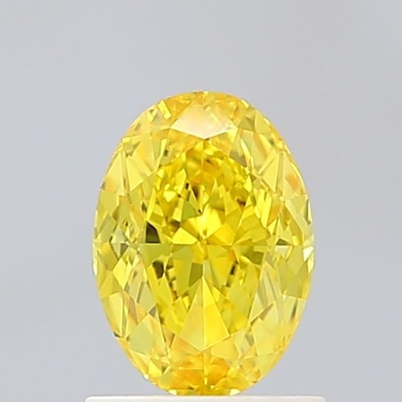 Loose Diamond - OVAL 1.24ct Fancy Vivid Yellow VVS2: Loose Diamond - OVAL 1.24ct Fancy Vivid Yellow VVS2 Source: This is a real non-mined Diamond that has been grown in a lab Shape: OVAL Carats: 1.24 Color: Fancy Vivid Yellow Certification: IGI Video: