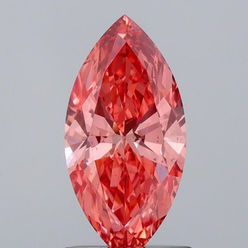 Loose Diamond - MARQUISE 1.13ct Fancy Vivid Brownish Pink VS2: Loose Diamond - MARQUISE 1.13ct Fancy Vivid Brownish Pink VS2 Source: This is a real non-mined Diamond that has been grown in a lab Shape: MARQUISE Carats: 1.13 Color: Fancy Vivid Brownish Pink Certif