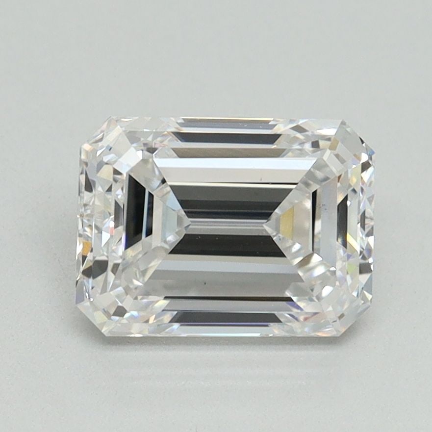 Loose Diamond - EMERALD 2.01ct E VS1: Loose Diamond - EMERALD 2.01ct E VS1 Source: This is a real non-mined Diamond that has been grown in a lab Shape: EMERALD Carats: 2.01 Color: E Clarity: VS1 Certification: NONE Video:
