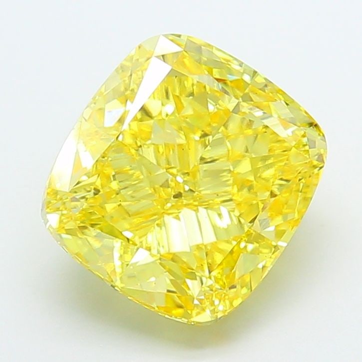 Loose Diamond - CUSHION MODIFIED 7.02ct Fancy Vivid Yellow VS2: Loose Diamond - CUSHION MODIFIED 7.02ct Fancy Vivid Yellow VS2 Source: This is a real non-mined Diamond that has been grown in a lab Shape: CUSHION MODIFIED Carats: 7.02 Color: Fancy Vivid Yellow Cert
