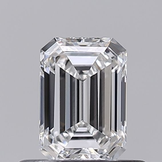 Loose Diamond - EMERALD 0.52ct E VS1: Loose Diamond - EMERALD 0.52ct E VS1 Source: This is a real non-mined Diamond that has been grown in a lab Shape: EMERALD Carats: 0.52 Color: E Clarity: VS1 Certification: NONE The Diamond Depot Guara
