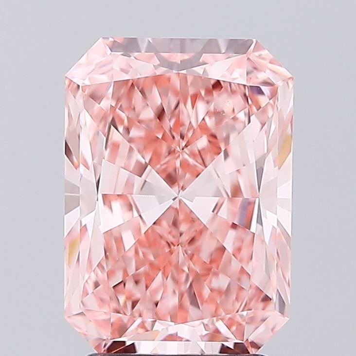 Loose Diamond - RADIANT 2.59ct Fancy Vivid Pink VS1: Loose Diamond - RADIANT 2.59ct Fancy Vivid Pink VS1 Source: This is a real non-mined Diamond that has been grown in a lab Shape: RADIANT Carats: 2.59 Color: Fancy Vivid Pink Certification: IGI Video: