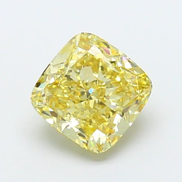 Loose Diamond - CUSHION MODIFIED 2.57ct Fancy Yellow VVS2: Loose Diamond - CUSHION MODIFIED 2.57ct Fancy Yellow VVS2 Source: This is a real non-mined Diamond that has been grown in a lab Shape: CUSHION MODIFIED Carats: 2.57 Color: Fancy Yellow Certification: 