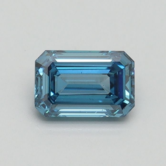 Loose Diamond - EMERALD 0.5ct Fancy Vivid Blue SI1: Loose Diamond - EMERALD 0.5ct Fancy Vivid Blue SI1 Source: This is a real non-mined Diamond that has been grown in a lab Shape: EMERALD Carats: 0.5 Color: Fancy Vivid Blue Certification: IGI Video: