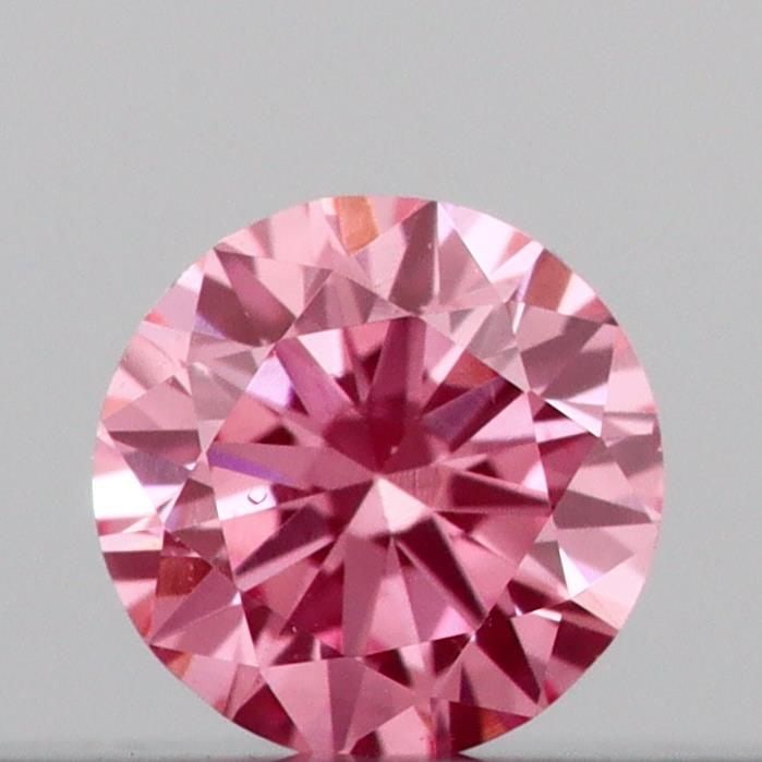 Ideal Loose Diamond - ROUND 0.1ct Fancy Vivid Pink VS2: Ideal Loose Diamond - ROUND 0.1ct Fancy Vivid Pink VS2 Source: This is a real non-mined Diamond that has been grown in a lab Shape: ROUND Carats: 0.1 Color: Fancy Vivid Pink Certification: IGI Video: