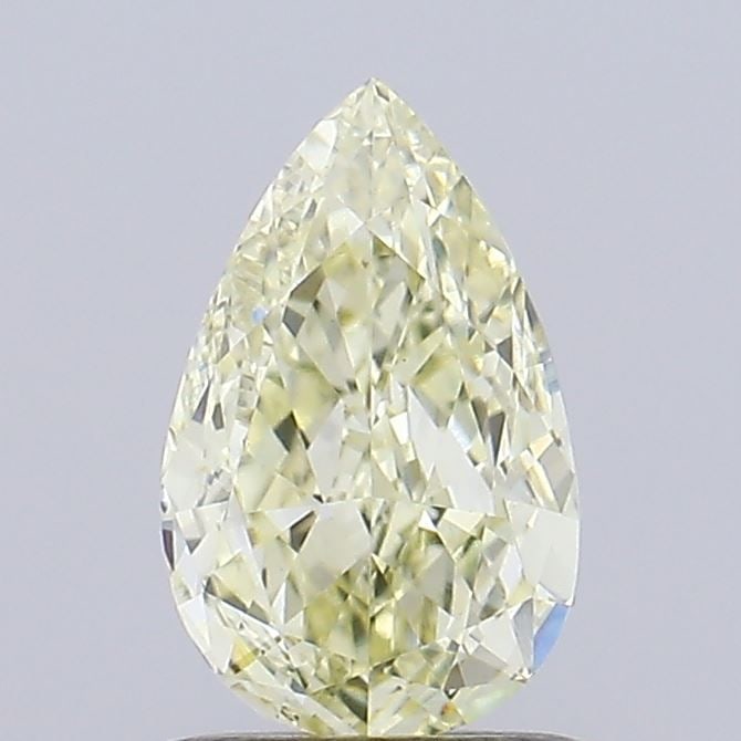 Loose Diamond - PEAR 0.97ct Fancy Light Yellow VS1: Loose Diamond - PEAR 0.97ct Fancy Light Yellow VS1 Source: This is a real non-mined Diamond that has been grown in a lab Shape: PEAR Carats: 0.97 Color: Fancy Light Yellow Certification: NONE Video:
