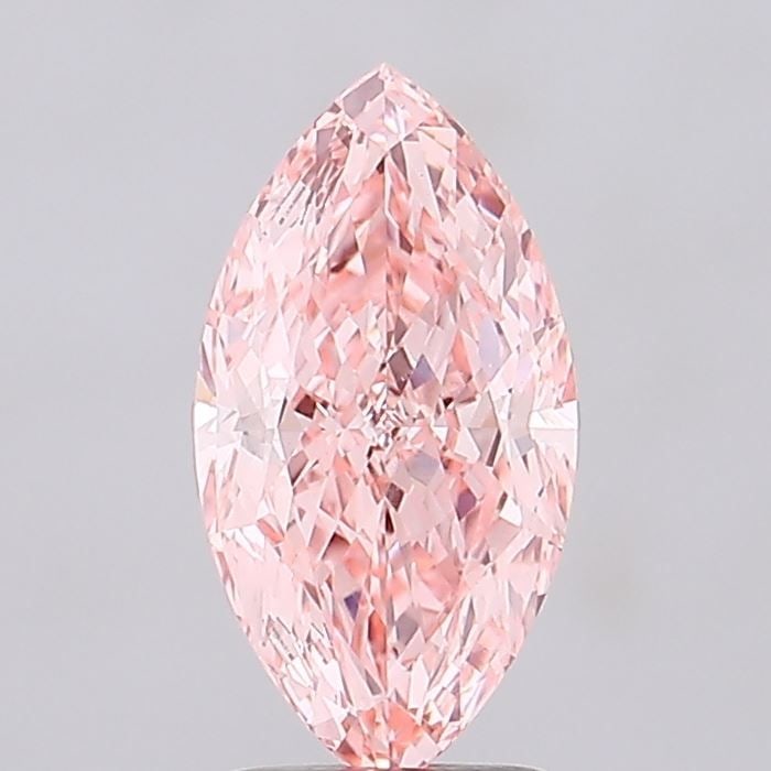 Loose Diamond - MARQUISE 2.5ct Fancy Vivid Pink VVS2: Loose Diamond - MARQUISE 2.5ct Fancy Vivid Pink VVS2 Source: This is a real non-mined Diamond that has been grown in a lab Shape: MARQUISE Carats: 2.5 Color: Fancy Vivid Pink Certification: IGI Video: