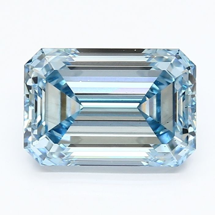 Loose Diamond - EMERALD 2.86ct Fancy Intense Blue VS2: Loose Diamond - EMERALD 2.86ct Fancy Intense Blue VS2 Source: This is a real non-mined Diamond that has been grown in a lab Shape: EMERALD Carats: 2.86 Color: Fancy Intense Blue Certification: IGI The