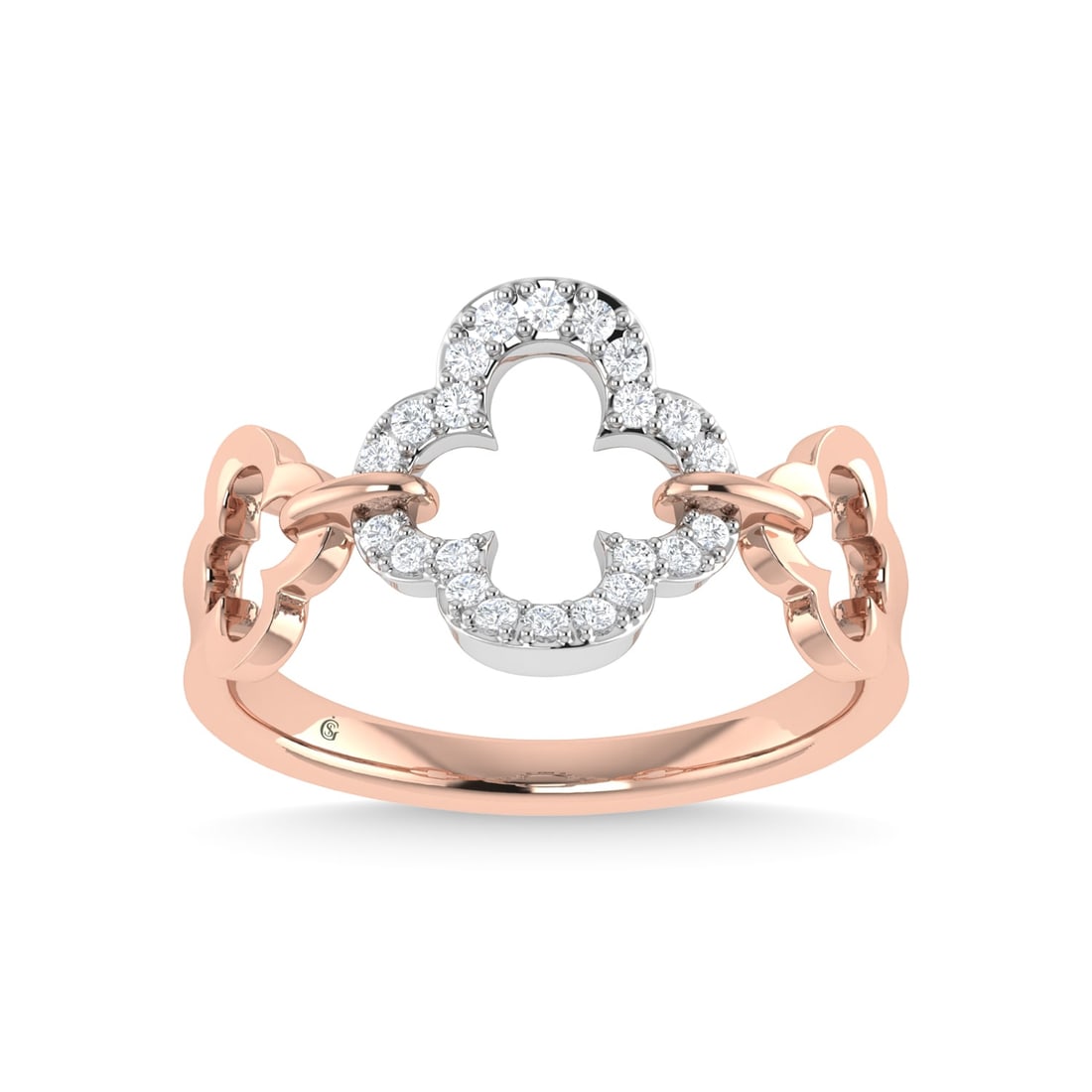 14K Rose Gold Diamond 1/6 Ct.Tw. Fashion Ring: 14K Rose Gold Diamond 1/6 Ct.Tw. Fashion Ring 14k Rose Gold Stone Color: G-h Stone Clarity: I1 Each ring is presented in standard size 6.5. Complimentary resizing is available between sizes 510 (in 1/