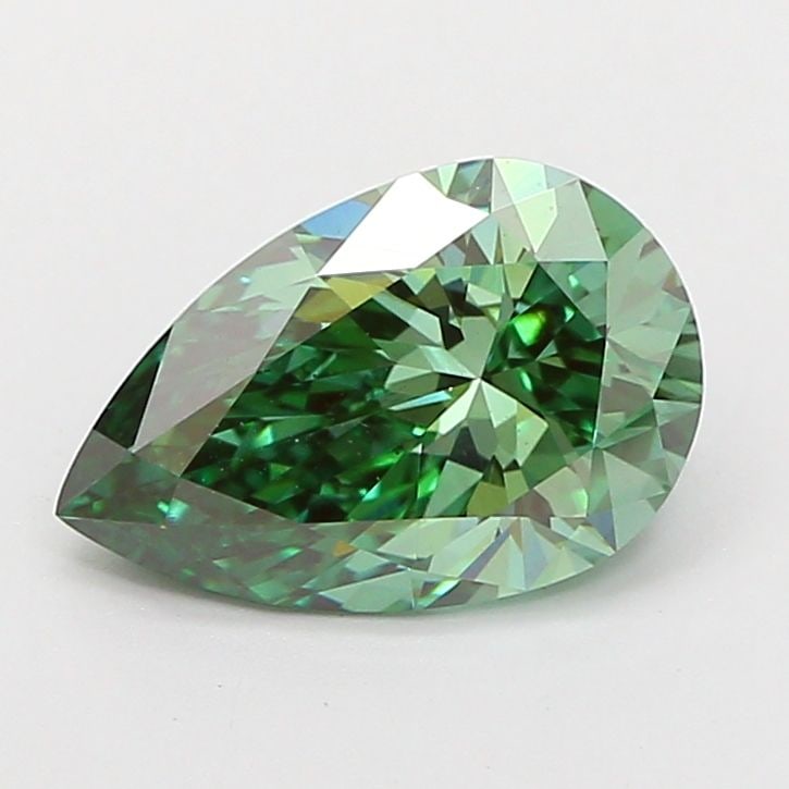 Loose Diamond - PEAR 2.0ct Fancy Vivid Green VS1: Loose Diamond - PEAR 2.0ct Fancy Vivid Green VS1 Source: This is a real non-mined Diamond that has been grown in a lab Shape: PEAR Carats: 2.0 Color: Fancy Vivid Green Certification: IGI Video: