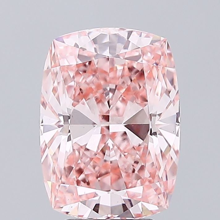 Loose Diamond - CUSHION MODIFIED 5.04ct Fancy Vivid Pink VS2: Loose Diamond - CUSHION MODIFIED 5.04ct Fancy Vivid Pink VS2 Source: This is a real non-mined Diamond that has been grown in a lab Shape: CUSHION MODIFIED Carats: 5.04 Color: Fancy Vivid Pink Certific