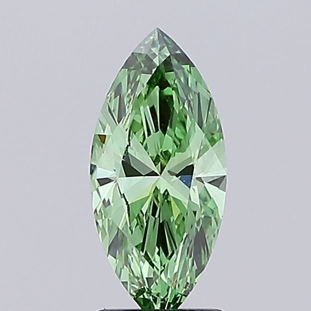 Loose Diamond - MARQUISE 1.49ct Fancy Vivid Green VVS2: Loose Diamond - MARQUISE 1.49ct Fancy Vivid Green VVS2 Source: This is a real non-mined Diamond that has been grown in a lab Shape: MARQUISE Carats: 1.49 Color: Fancy Vivid Green Certification: IGI Vi
