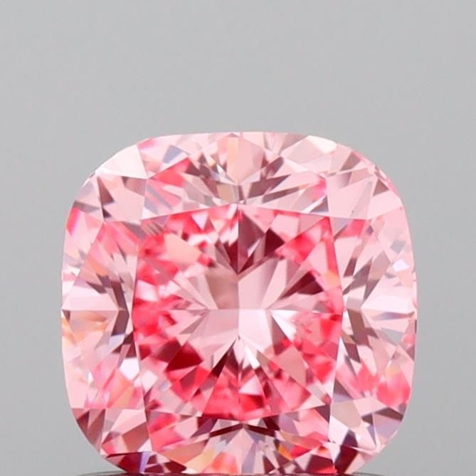 Loose Diamond - CUSHION MODIFIED 1.08ct Fancy Vivid Pink VS1: Loose Diamond - CUSHION MODIFIED 1.08ct Fancy Vivid Pink VS1 Source: This is a real non-mined Diamond that has been grown in a lab Shape: CUSHION MODIFIED Carats: 1.08 Color: Fancy Vivid Pink Certific