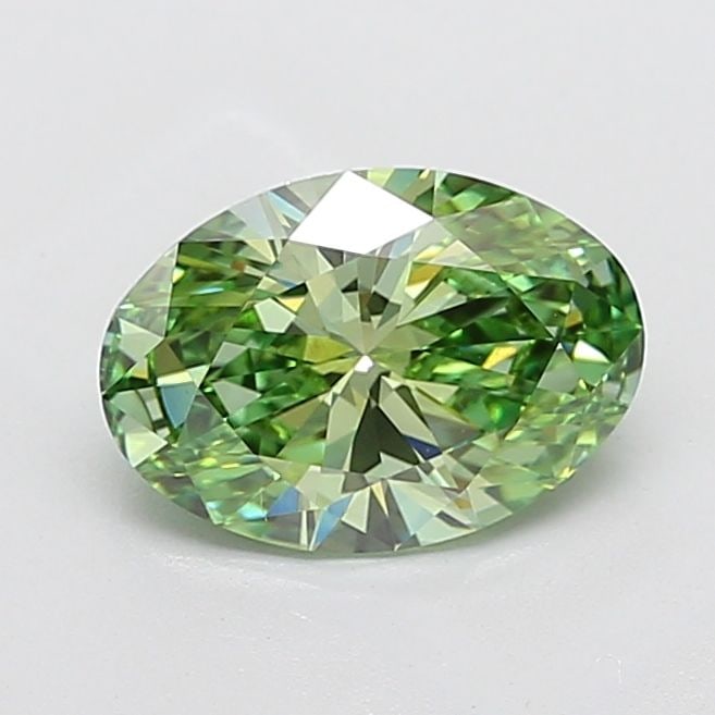Loose Diamond - OVAL 2.45ct Fancy Vivid Green VS1: Loose Diamond - OVAL 2.45ct Fancy Vivid Green VS1 Source: This is a real non-mined Diamond that has been grown in a lab Shape: OVAL Carats: 2.45 Color: Fancy Vivid Green Certification: IGI Video: