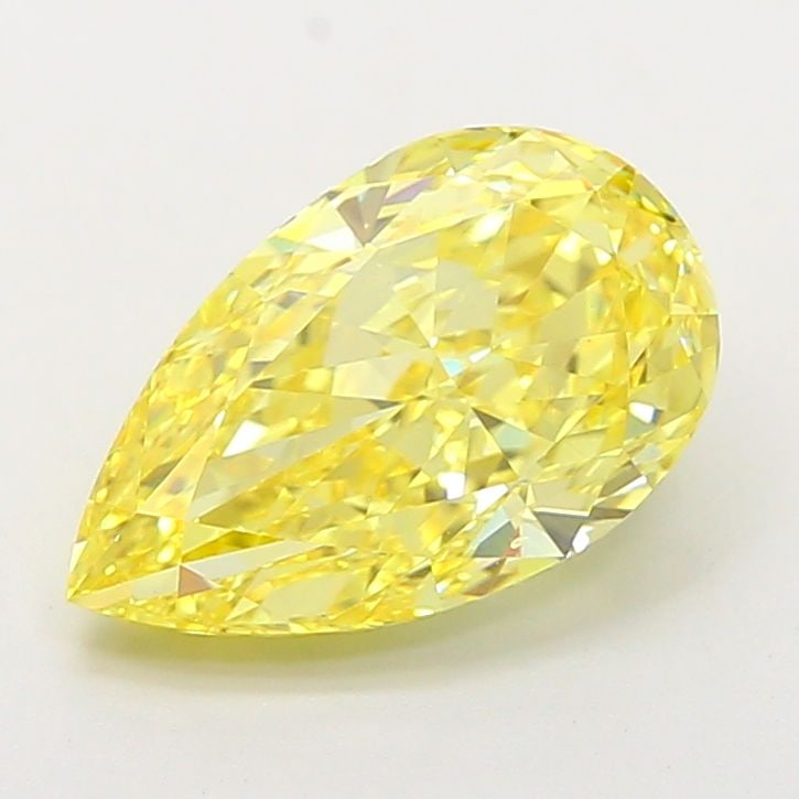 Loose Diamond - PEAR 3.54ct Fancy Vivid Yellow VS1: Loose Diamond - PEAR 3.54ct Fancy Vivid Yellow VS1 Source: This is a real non-mined Diamond that has been grown in a lab Shape: PEAR Carats: 3.54 Color: Fancy Vivid Yellow Certification: IGI Video: