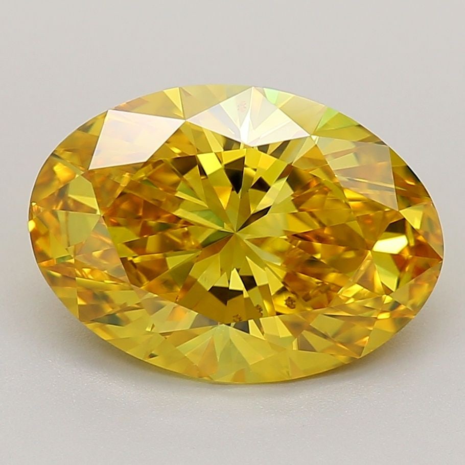 Loose Diamond - OVAL 4.02ct Fancy Vivid Yellow SI1: Loose Diamond - OVAL 4.02ct Fancy Vivid Yellow SI1 Source: This is a real non-mined Diamond that has been grown in a lab Shape: OVAL Carats: 4.02 Color: Fancy Vivid Yellow Certification: IGI Video: