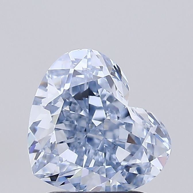 Loose Diamond - HEART 1.16ct Fancy Light Blue VS1: Loose Diamond - HEART 1.16ct Fancy Light Blue VS1 Source: This is a real non-mined Diamond that has been grown in a lab Shape: HEART Carats: 1.16 Color: Fancy Light Blue Certification: IGI Video: