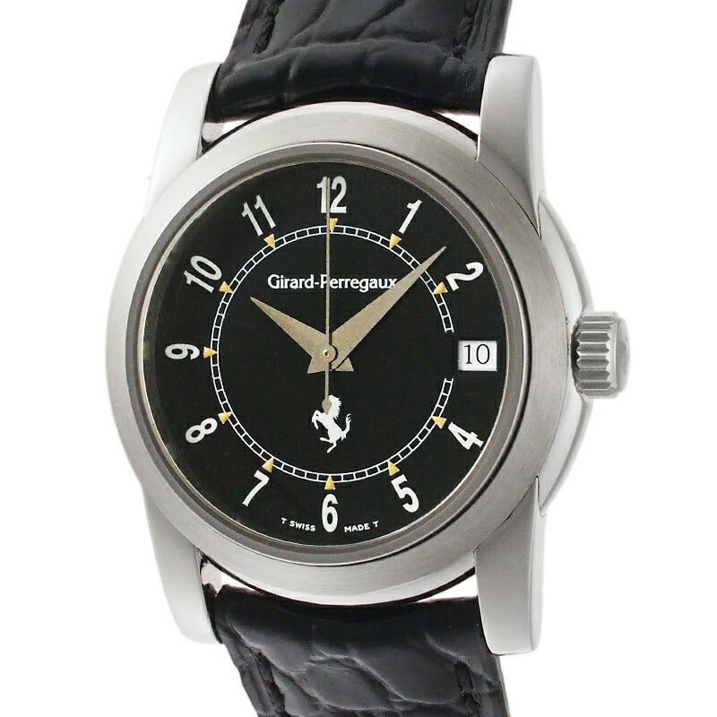 Ferrari Date 8025 Girard Perregaux automatic black dial watch (1 of 6)