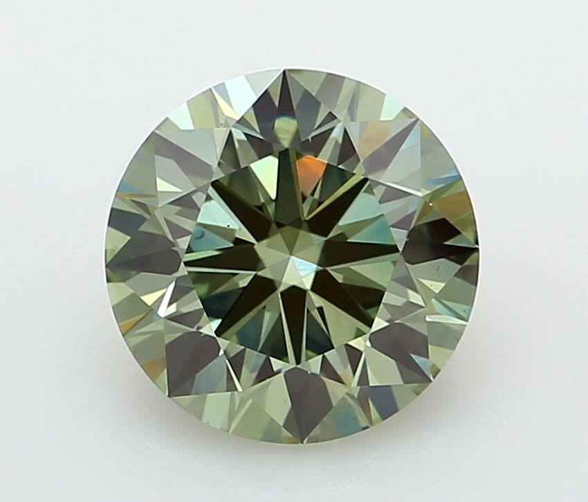 Ideal Loose Diamond - ROUND 2.49ct Fancy Vivid Green VS1: Ideal Loose Diamond - ROUND 2.49ct Fancy Vivid Green VS1 Source: This is a real non-mined Diamond that has been grown in a lab Shape: ROUND Carats: 2.49 Color: Fancy Vivid Green Certification: IGI Vid