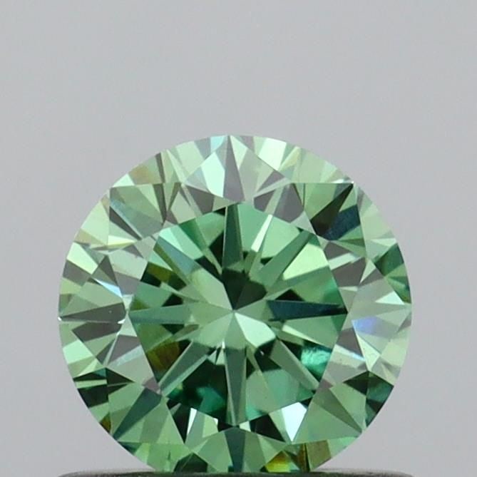 Loose Diamond - ROUND 0.63ct Fancy Vivid Green VS1: Loose Diamond - ROUND 0.63ct Fancy Vivid Green VS1 Source: This is a real non-mined Diamond that has been grown in a lab Shape: ROUND Carats: 0.63 Color: Fancy Vivid Green Certification: IGI Video:
