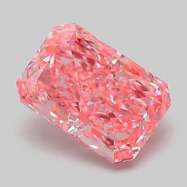 Loose Diamond - RADIANT 1.04ct Fancy Vivid Pink VVS2: Loose Diamond - RADIANT 1.04ct Fancy Vivid Pink VVS2 Source: This is a real non-mined Diamond that has been grown in a lab Shape: RADIANT Carats: 1.04 Color: Fancy Vivid Pink Certification: IGI Video: