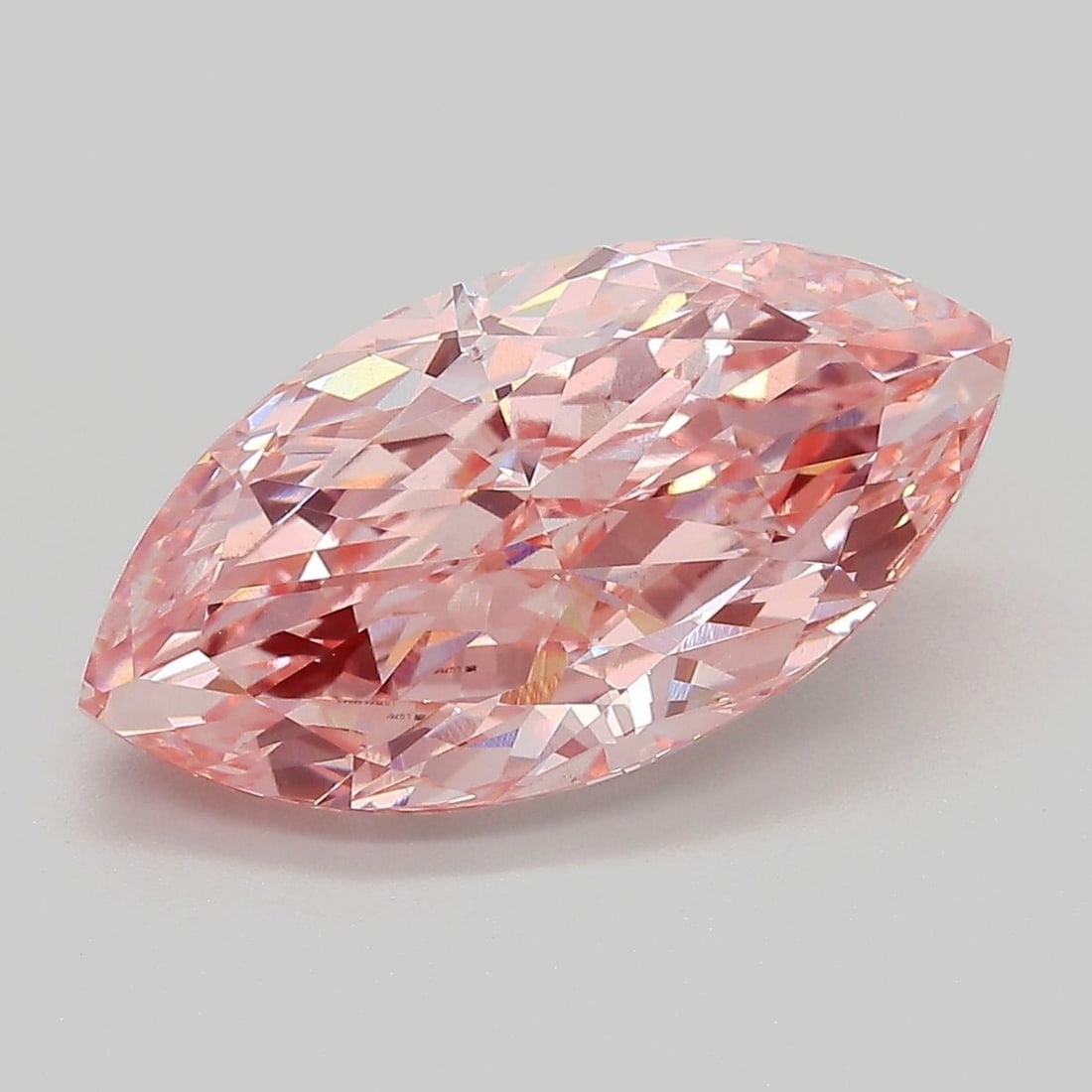 Loose Diamond - MARQUISE 5.0ct Fancy Vivid Pink VS2: Loose Diamond - MARQUISE 5.0ct Fancy Vivid Pink VS2 Source: This is a real non-mined Diamond that has been grown in a lab Shape: MARQUISE Carats: 5.0 Color: Fancy Vivid Pink Certification: IGI Video: