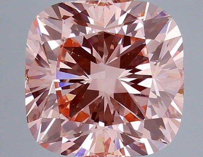 Loose Diamond - CUSHION MODIFIED 4.57ct Fancy Vivid Pink VS2: Loose Diamond - CUSHION MODIFIED 4.57ct Fancy Vivid Pink VS2 Source: This is a real non-mined Diamond that has been grown in a lab Shape: CUSHION MODIFIED Carats: 4.57 Color: Fancy Vivid Pink Certific