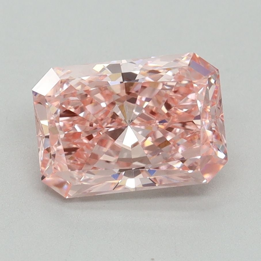 Loose Diamond - RADIANT 1.81ct Fancy Vivid Pink VS1: Loose Diamond - RADIANT 1.81ct Fancy Vivid Pink VS1 Source: This is a real non-mined Diamond that has been grown in a lab Shape: RADIANT Carats: 1.81 Color: Fancy Vivid Pink Certification: IGI Video:
