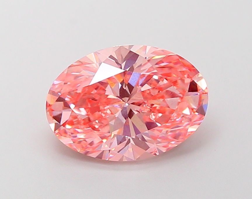 Loose Diamond - OVAL 4.01ct Fancy Vivid Pink VS1: Loose Diamond - OVAL 4.01ct Fancy Vivid Pink VS1 Source: This is a real non-mined Diamond that has been grown in a lab Shape: OVAL Carats: 4.01 Color: Fancy Vivid Pink Certification: IGI Video: