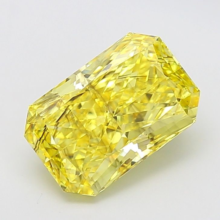 Loose Diamond - RADIANT 4.52ct Fancy Vivid Yellow SI1: Loose Diamond - RADIANT 4.52ct Fancy Vivid Yellow SI1 Source: This is a real non-mined Diamond that has been grown in a lab Shape: RADIANT Carats: 4.52 Color: Fancy Vivid Yellow Certification: IGI Vid