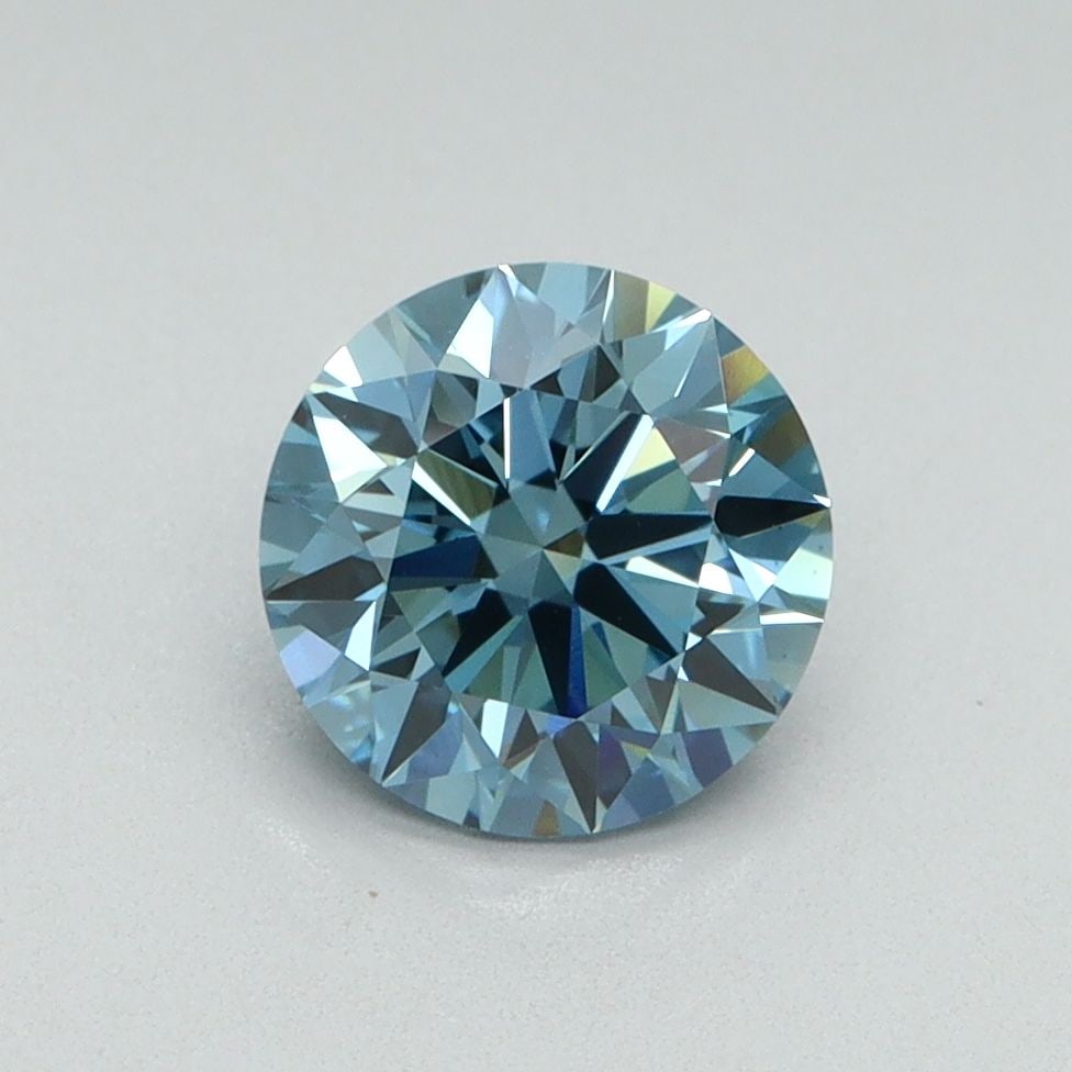 Loose Diamond - ROUND 1.29ct Fancy Vivid Blue VS1: Loose Diamond - ROUND 1.29ct Fancy Vivid Blue VS1 Source: This is a real non-mined Diamond that has been grown in a lab Shape: ROUND Carats: 1.29 Color: Fancy Vivid Blue Certification: IGI Video: