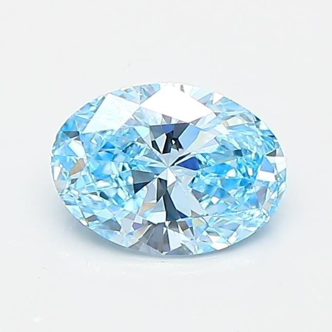 Loose Diamond - OVAL 0.67ct Fancy Vivid Blue VVS2: Loose Diamond - OVAL 0.67ct Fancy Vivid Blue VVS2 Source: This is a real non-mined Diamond that has been grown in a lab Shape: OVAL Carats: 0.67 Color: Fancy Vivid Blue Certification: IGI Video:
