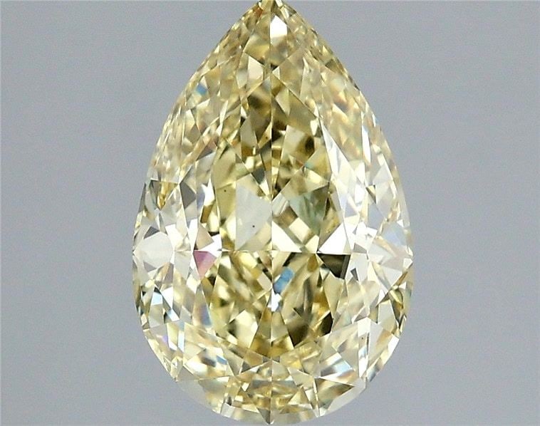 Loose Diamond - PEAR 2.08ct Fancy Intense Yellow VS1: Loose Diamond - PEAR 2.08ct Fancy Intense Yellow VS1 Source: This is a real non-mined Diamond that has been grown in a lab Shape: PEAR Carats: 2.08 Color: Fancy Intense Yellow Certification: IGI Video