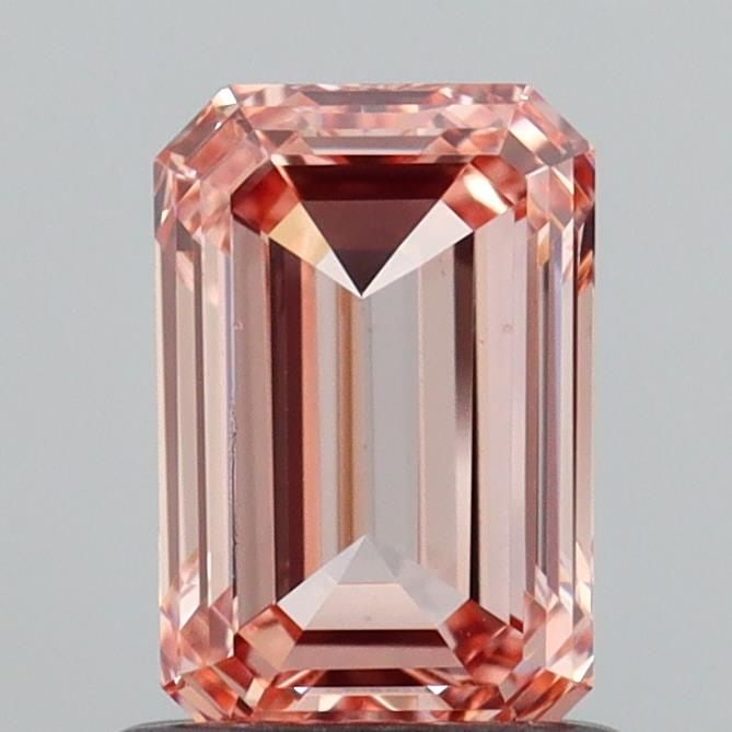 Loose Diamond - EMERALD 1.03ct Fancy Brownish Pink VS2: Loose Diamond - EMERALD 1.03ct Fancy Brownish Pink VS2 Source: This is a real non-mined Diamond that has been grown in a lab Shape: EMERALD Carats: 1.03 Color: Fancy Brownish Pink Certification: IGI V