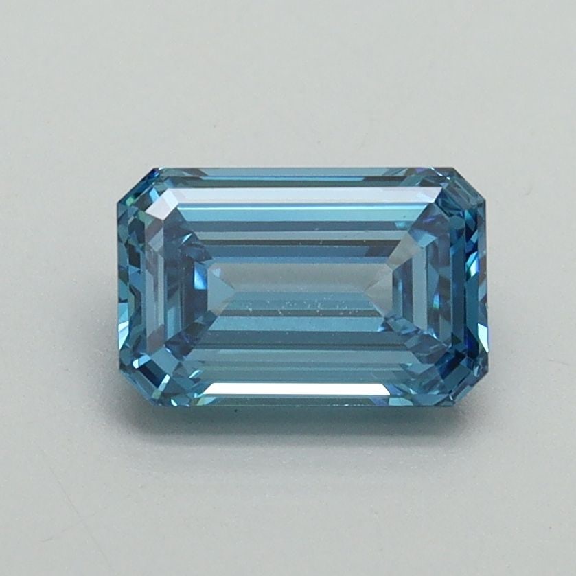 Loose Diamond - EMERALD 1.01ct Fancy Vivid Blue VS1: Loose Diamond - EMERALD 1.01ct Fancy Vivid Blue VS1 Source: This is a real non-mined Diamond that has been grown in a lab Shape: EMERALD Carats: 1.01 Color: Fancy Vivid Blue Certification: IGI Video: