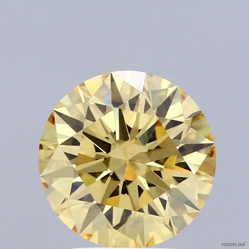 Ideal Loose Diamond - ROUND 3.08ct Fancy Intense Yellow VS2: Ideal Loose Diamond - ROUND 3.08ct Fancy Intense Yellow VS2 Source: This is a real non-mined Diamond that has been grown in a lab Shape: ROUND Carats: 3.08 Color: Fancy Intense Yellow Certification: I