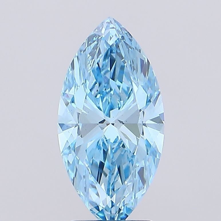 Loose Diamond - MARQUISE 3.01ct Fancy Vivid Blue VS1: Loose Diamond - MARQUISE 3.01ct Fancy Vivid Blue VS1 Source: This is a real non-mined Diamond that has been grown in a lab Shape: MARQUISE Carats: 3.01 Color: Fancy Vivid Blue Certification: IGI Video