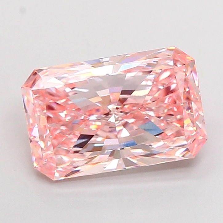 Loose Diamond - RADIANT 5.1ct Fancy Intense Pink VVS2: Loose Diamond - RADIANT 5.1ct Fancy Intense Pink VVS2 Source: This is a real non-mined Diamond that has been grown in a lab Shape: RADIANT Carats: 5.1 Color: Fancy Intense Pink Certification: IGI Vide
