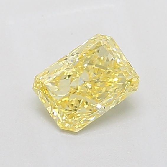 Loose Diamond - RADIANT 1.0ct Fancy Intense Yellow VS2: Loose Diamond - RADIANT 1.0ct Fancy Intense Yellow VS2 Source: This is a real non-mined Diamond that has been grown in a lab Shape: RADIANT Carats: 1.0 Color: Fancy Intense Yellow Certification: IGI V
