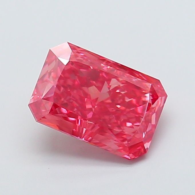 Loose Diamond - RADIANT 3.32ct Fancy Vivid Pink VS1: Loose Diamond - RADIANT 3.32ct Fancy Vivid Pink VS1 Source: This is a real non-mined Diamond that has been grown in a lab Shape: RADIANT Carats: 3.32 Color: Fancy Vivid Pink Certification: IGI Video: