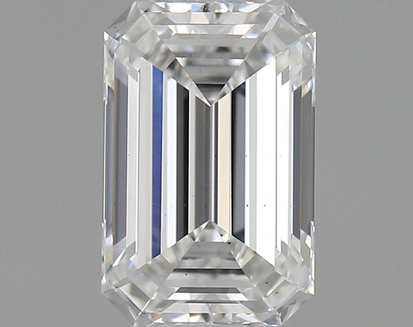 Loose Diamond - EMERALD 0.87ct F VS2: Loose Diamond - EMERALD 0.87ct F VS2 Source: This is a real non-mined Diamond that has been grown in a lab Shape: EMERALD Carats: 0.87 Color: F Clarity: VS2 Certification: IGI Video: