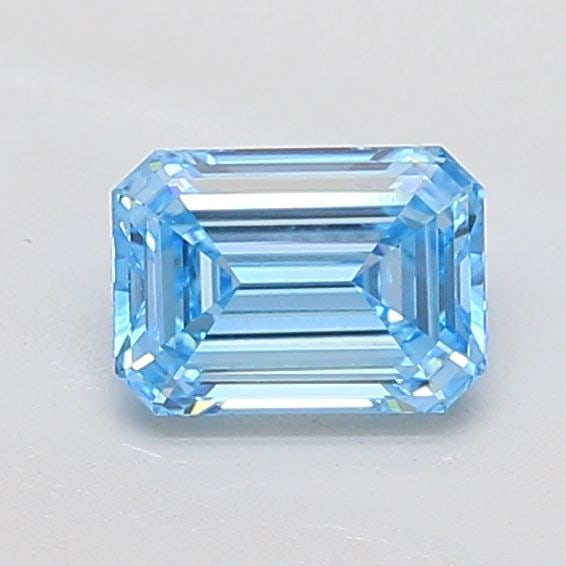Loose Diamond - EMERALD 1.0ct Fancy Vivid Blue VS1: Loose Diamond - EMERALD 1.0ct Fancy Vivid Blue VS1 Source: This is a real non-mined Diamond that has been grown in a lab Shape: EMERALD Carats: 1.0 Color: Fancy Vivid Blue Certification: IGI Video: