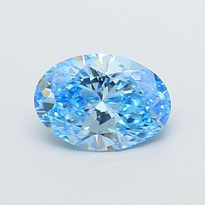 Loose Diamond - OVAL 1.81ct Fancy Vivid Blue VS2: Loose Diamond - OVAL 1.81ct Fancy Vivid Blue VS2 Source: This is a real non-mined Diamond that has been grown in a lab Shape: OVAL Carats: 1.81 Color: Fancy Vivid Blue Certification: IGI Video: